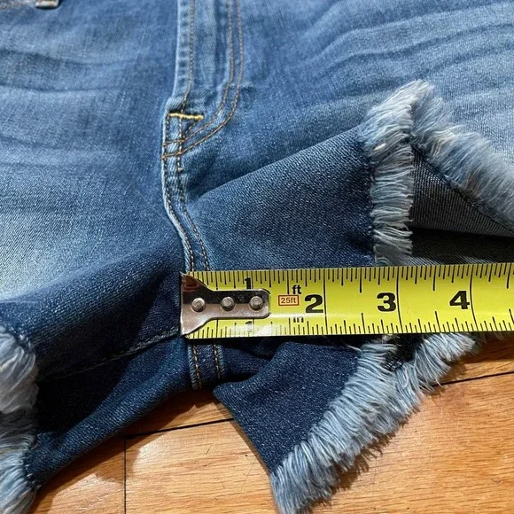Seven 7 for all Mankind Womens Cut Off Denim Shorts Size 30 Frayed Raw EUC - Picture 10 of 11